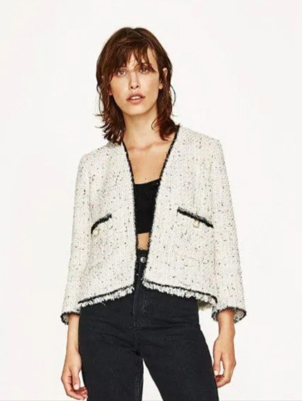 Zara Tweed Blazer, NWT